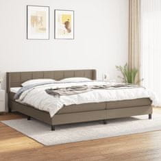 Petromila vidaXL Boxspring posteľ s matracom sivohnedý 200x200 cm látka