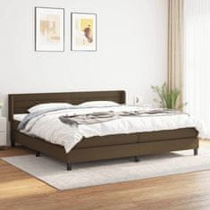 Petromila vidaXL Boxspring posteľ s matracom tmavohnedá 200x200 cm látka