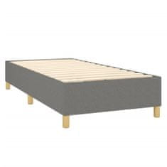 Petromila vidaXL Boxspring posteľ s matracom tmavosivá 90x200 cm látka
