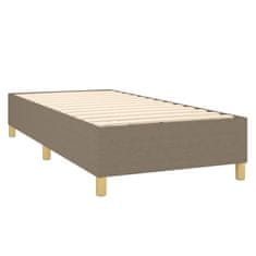 Petromila vidaXL Boxspring posteľ s matracom sivohnedý 100x200 cm látka