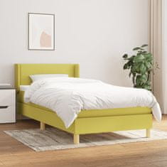 Petromila vidaXL Boxspring posteľ s matracom zelená 100x200 cm látka