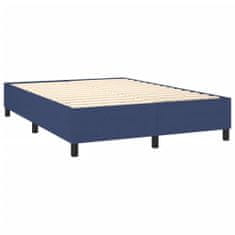 shumee Boxspring posteľ s matracom modrý 140x190 cm látka