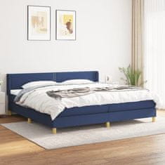 Petromila vidaXL Boxspring posteľ s matracom modrá 200x200 cm látka