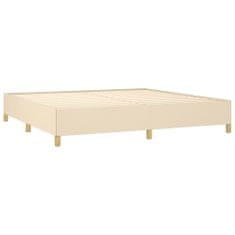 Petromila vidaXL Boxspring posteľ s matracom krémová 200x200 cm látka