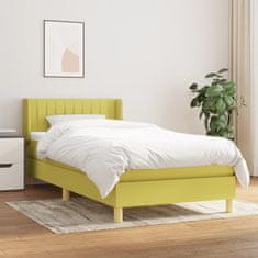 Petromila vidaXL Boxspring posteľ s matracom zelená 100x200 cm látka