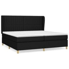 Petromila vidaXL Boxspring posteľ s matracom čierna 200x200 cm látka