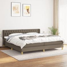 Petromila vidaXL Boxspring posteľ s matracom sivohnedý 200x200 cm látka