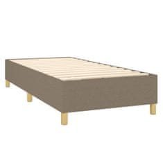 Petromila vidaXL Boxspring posteľ s matracom sivohnedý 100x200 cm látka