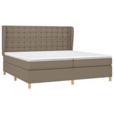 Petromila vidaXL Boxspring posteľ s matracom sivohnedý 200x200 cm látka