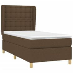 Petromila vidaXL Boxspring posteľ s matracom tmavohnedá 90x190 cm látka