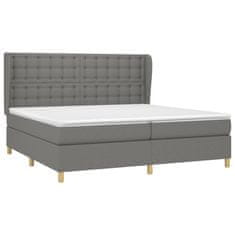 Petromila vidaXL Boxspring posteľ s matracom tmavosivá 200x200 cm látka