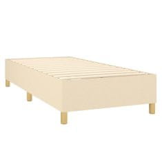 Petromila vidaXL Boxspring posteľ s matracom krémová 100x200 cm látka