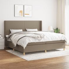 Petromila vidaXL Boxspring posteľ s matracom sivohnedý 200x200 cm látka