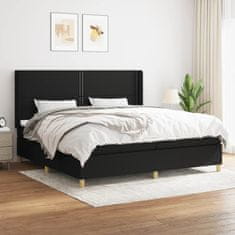 Petromila vidaXL Boxspring posteľ s matracom čierna 200x200 cm látka