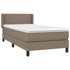 Petromila vidaXL Boxspring posteľ s matracom sivohnedý 100x200 cm látka