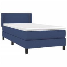 Petromila vidaXL Boxspring posteľ s matracom modrá 100x200 cm látka