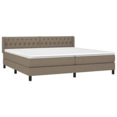 Petromila vidaXL Boxspring posteľ s matracom sivohnedý 200x200 cm látka