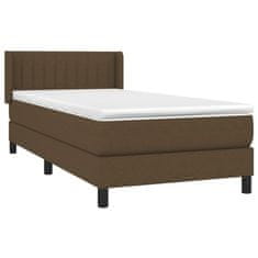 Petromila vidaXL Boxspring posteľ s matracom tmavohnedá 100x200 cm látka