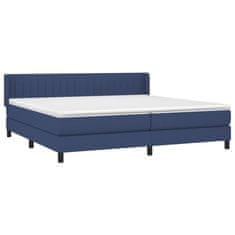 Petromila vidaXL Boxspring posteľ s matracom modrá 200x200 cm látka