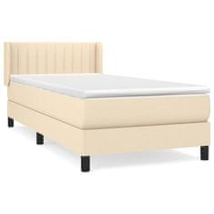 Petromila vidaXL Boxspring posteľ s matracom krémová 100x200 cm látka