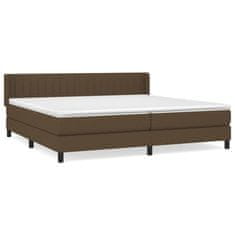 Petromila vidaXL Boxspring posteľ s matracom tmavohnedá 200x200 cm látka