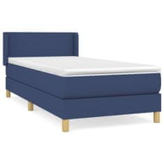 Petromila vidaXL Boxspring posteľ s matracom modrá 100x200 cm látka