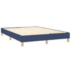 Petromila vidaXL Boxspring posteľ s matracom modrý 140x190 cm látka