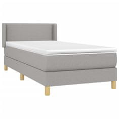 Petromila vidaXL Boxspring posteľ s matracom bledosivý 100x200 cm látka