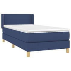 shumee Boxspring posteľ s matracom modrá 100x200 cm látka