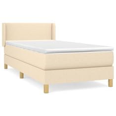 Petromila vidaXL Boxspring posteľ s matracom krémová 100x200 cm látka