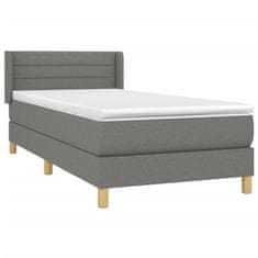 Petromila vidaXL Boxspring posteľ s matracom tmavosivá 90x190 cm látka