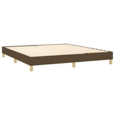 shumee Boxspring posteľ s matracom tmavohnedá 180x200 cm látka