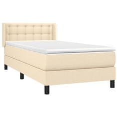 Petromila vidaXL Boxspring posteľ s matracom krémová 100x200 cm látka