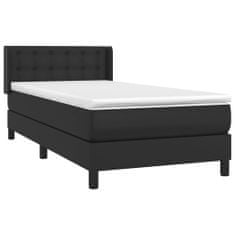 Petromila vidaXL Boxspring posteľ s matracom čierna 90x200 cm umelá koža