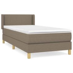 Petromila vidaXL Boxspring posteľ s matracom sivohnedý 100x200 cm látka