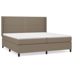 Petromila vidaXL Boxspring posteľ s matracom sivohnedý 200x200 cm látka