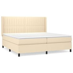 Petromila vidaXL Boxspring posteľ s matracom krémová 200x200 cm látka