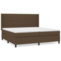 Petromila vidaXL Boxspring posteľ s matracom tmavohnedá 200x200 cm látka