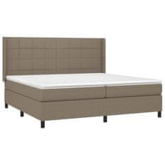 Petromila vidaXL Boxspring posteľ s matracom sivohnedý 200x200 cm látka