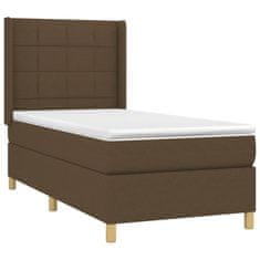 Petromila vidaXL Boxspring posteľ s matracom tmavohnedá 100x200 cm látka