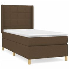 Petromila vidaXL Boxspring posteľ s matracom tmavohnedá 90x190 cm látka