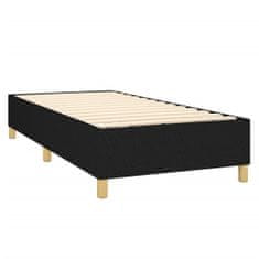 shumee Boxspring posteľ s matracom čierna 100x200 cm látka