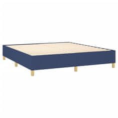 shumee Boxspring posteľ s matracom modrá 200x200 cm látka