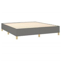 Petromila vidaXL Boxspring posteľ s matracom tmavosivá 160x200 cm látka