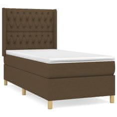 Petromila vidaXL Boxspring posteľ s matracom tmavohnedá 100x200 cm látka