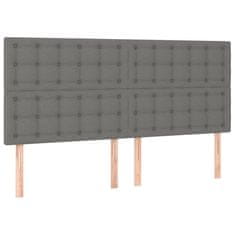 Petromila vidaXL Boxspring posteľ s matracom tmavosivá 200x200 cm látka