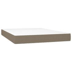 Petromila vidaXL Boxspring posteľ s matracom sivohnedý 140x190 cm látka