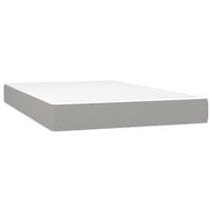 Petromila vidaXL Boxspring posteľ s matracom bledosivá 120x200 cm látka