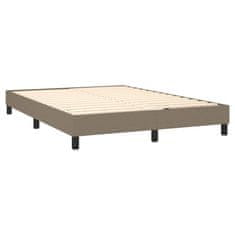 Petromila vidaXL Boxspring posteľ s matracom sivohnedý 140x190 cm látka