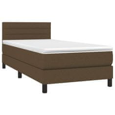 Petromila vidaXL Boxspring posteľ s matracom tmavohnedá 100x200 cm látka